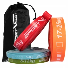 Set fasce per esercizi Sportvida 0-26 kg 4 pz.