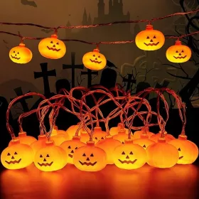    Luci decorative di Halloween, catena luminosa a forma di zucca 3 m 20 LED