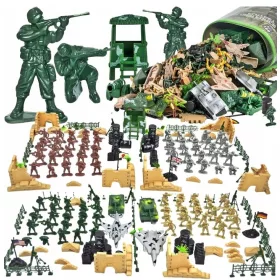    ENORMI SOLDATI DELLA BASE DELL'ESERCITO MILITARE XXL 250 pz. Figurine Carri Armati Aerei