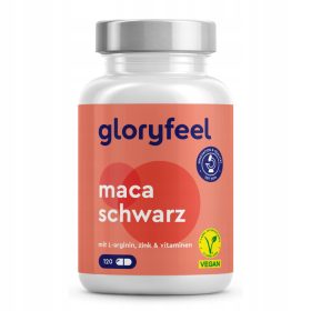   Capsule di Maca Nera Alta Dose di Gloryfeel - Vegan, Testate e Naturali