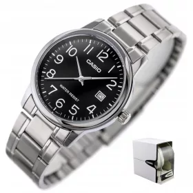    Orologio Casio da uomo GERARD, numeri, bracciale, datario, INCISIONE