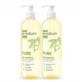   Kit Emolium PURE Gel Detergente Ipoallergenico e Vegano da 400ml - Per la Cura Quotidiana di Pelli Sensibili