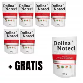    Dolina Noteci Alimento umido premium per cani con manzo 10x500g