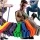  Set di 8 fasce di resistenza per esercizi, palestra, fitness, powerband 8 pz