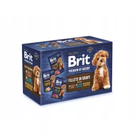    BRIT PREMIUM BY NATURE BUSTA PER CANI 12x85g FILETTI DI SALSA MULTIPACK