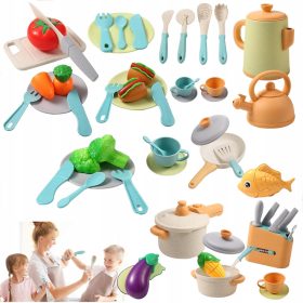    49 PZ PENTOLE DA CUCINA UTENSILI BOLLITORE PENTOLA CUCCHIAI ACCESSORI DA CUCINA