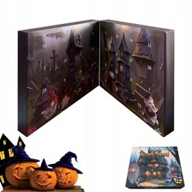    CALENDARIO DELL'AVVENTO GNOMO DI HALLOWEEN 2024 CON 31 BAMBOLE DA COLLEZIONE