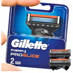    Gillette Fusion 5 Proglide lame cartucce coltelli x 2 pezzi originali affilati