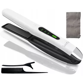    Piastra e arricciacapelli wireless SUNMAY Voga, 4800 mA bianca