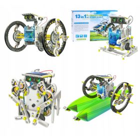    Puzzle robot solare Set di giocattoli solari Veicoli per barche per cani 13 in 1