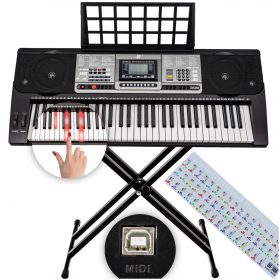    Tastiera per l'apprendimento TASTI ILLUMINATI SU SUPPORTO PER ORGANO STABILE Adesivi