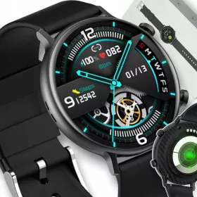    Orologio da uomo Smartwatch CON CHIAMATE MENU POLACCO ELEGANTI IMPULSI SMS PASSI