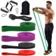  Forti fasce di resistenza per esercizi di fitness Set di 4 manici per borse con fasce di resistenza