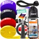  SET DI 4 GUIDE DI RESISTENZA PER ESERCIZI POWER BAND STRONG BANDS 40KG + CUSTODIA OMAGGIO