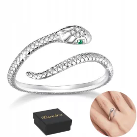    Anello in argento 925 Anelli in argento Serpente in argento regolabile
