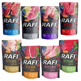    DOLINA NOTECI RAFI Cibo umido per cani MIX Smaków 24 x 500g