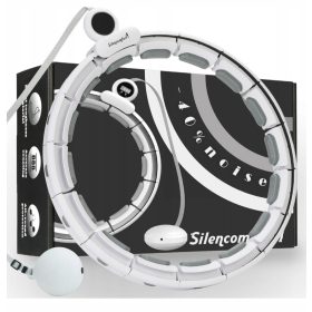  Hula hoop con borchie Silencomfort, 110 cm, bianco