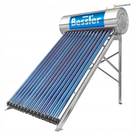    COLLETTORE SOLARE BESSLER A PRESSIONE, acciaio inox, capacità 240L 5-6 PERSONE