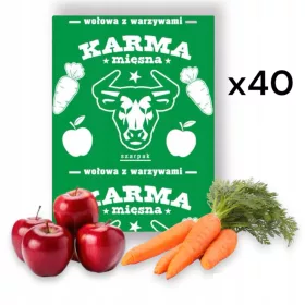    Cubi BARF da 10 kg di Manzo Congelato a Valore Pieno con Verdure per Cani
