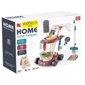    SET PULIZIA GRANDE CARRY + SECCHIO MOP SPAZZOLA SCOPA ACCESSORI 5847