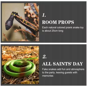    Giocattolo serpente di gomma per giocattoli da festa per ragazze 12 pezzi