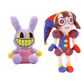    JAX + POMNI 2x mascotte THE AMAZING DIGITAL CIRCUS DIGITAL CIRCUS set di 2
