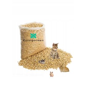    LETTIERA IN PELLET DI LEGNO PER GATTO CONIGLIO MAIALINO 15KG LEGGERA