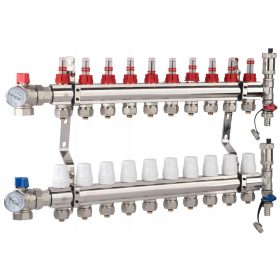    DISTRIBUTORE RISCALDAMENTO A PAVIMENTO X-HOME 10 CONNETTORI PEX VALVOLA K