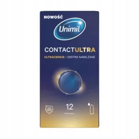    UNIMIL CONTACT ULTRA Preservativi ultrasottili in lattice inumidito, 12 pz.