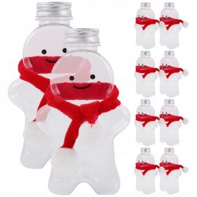    Bottiglia di tè al latte Bottiglia vuota di acqua trasparente