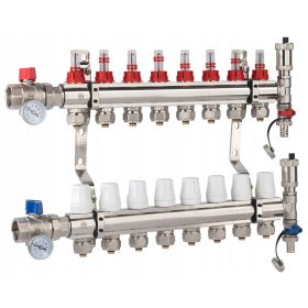    DISTRIBUTORE RISCALDAMENTO A PAVIMENTO X-HOME 8 CONNETTORI PEX VALVOLA P