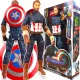 FIGURA CAPITAN AMERICA GRANDE MOBILE + SCUDO AVENGERS LUCI SUONO 30CM