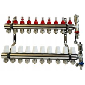    DISTRIBUTORE PER RISCALDAMENTO A PAVIMENTO, 10 SEZIONI CIRCUITARIE