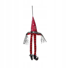    Cappello da strega appeso di Halloween illuminato con decorazioni a gambe lunghe