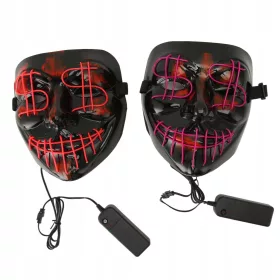    Visiera LED 3 modalità Misura regolabile per Halloween 2 pezzi