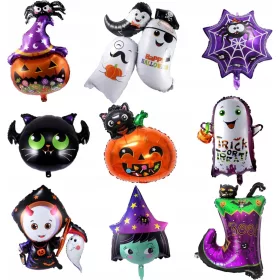    9x PALLONCINI HALLOWEEN SET PALLONCINI HALLOWEEN PALLONE ZUCCA COVERBEB FANTASMA