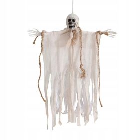    DECORAZIONE SCHELETRO DI HALLOWEEN FANTASMA BIANCO DA APPENDERE