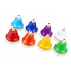    CAMPANE PRESSATE DIATONICHE MONTESSORI - Colorate - MHB-08 BUM C - 8 pezzi