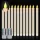  Candele coniche senza fiamma, confezione da 12, 10,6 pollici, illuminazione calda - avorio