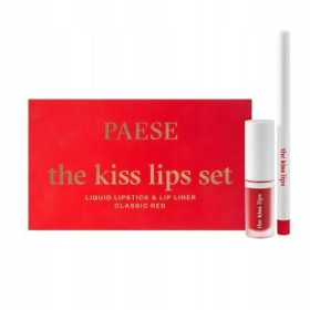    PAESE The Kiss Lips Set Set matita labbra e rossetto liquido 06 Classic Red