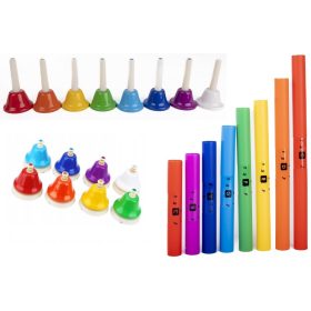    CAMPANE DIATONICHE PRESSATE - CAMPANE A MANO - TUBI A BRACCIO SET MONTESSORI