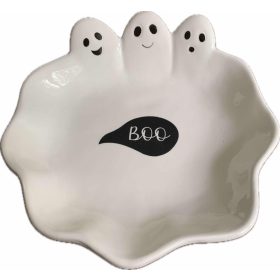    Ciotola, piatto, ceramica bianca, Halloween, 21 cmx19 cm, fantasmi, fantasmi, PRIMARK