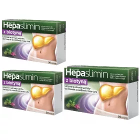   Hepaslimin con Biotina, 30 Compresse - Supporto per Capelli e Pelle Sani