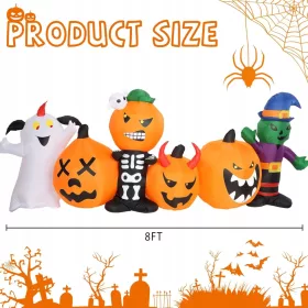    Zucche fantasma gonfiabili per decorazioni esterne di Halloween LED
