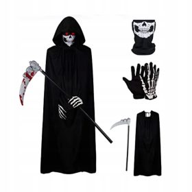    Cappotto cosplay per festa di Halloween Costume da palla con teschio di Halloween
