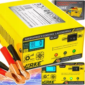    RADDRIZZATORE DA AUTO A MICROPROCESSORE PER CARICA BATTERIE 6/12V 15A