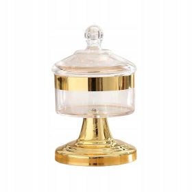    Decorazione visibile di un barattolo di caramelle con coperchio