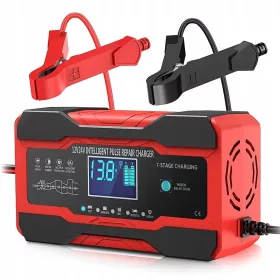    POTENTE RADDRIZZATORE BATTERIA LCD 12V 24V 10A FUNZIONE RIPARAZIONE CARICABATTERIA