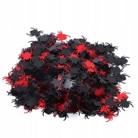    Coriandoli Halloween Party 60g Ragno Nero Decorazioni Ragno Rosso