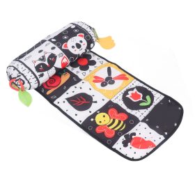    Cuscino Baby Tummy Time con tappetino morbido nero bianco ad alto contrasto di colori